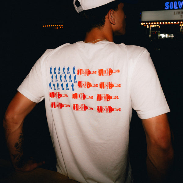 AJ Silhouette & Silverbelly Flag Tee