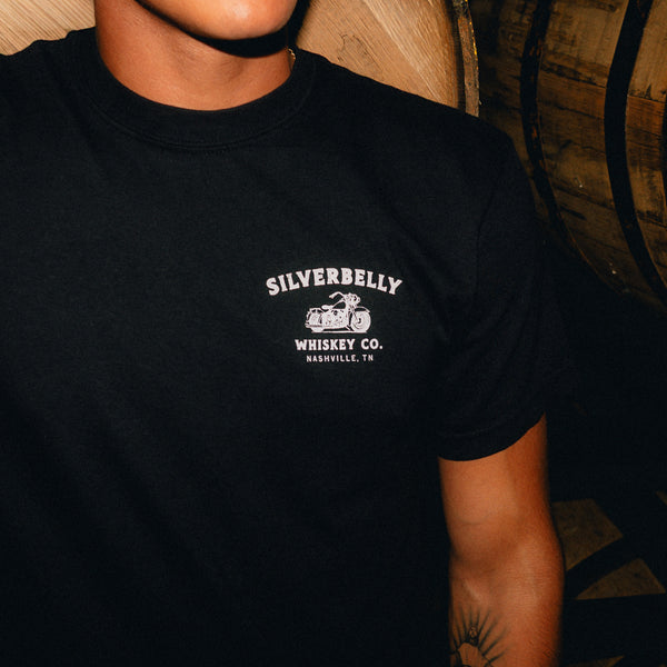 Silverbelly Motorcycle Tee in Black